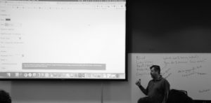 Karl Groves teaching the Accessibility Testing 101 Bootcamp