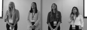 Left to Right: Karrie Eliason, Ashley Subbs, Erin Flores, Jocelyn Bojorquez of Southern Utah University