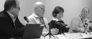 Panelists discuss the Present and the Future of Testing: Peter McNally, Al Hoffman, Erin Lucas and Jared Smith